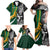 Custom New Zealand and South Africa Rugby Family Matching Off Shoulder Maxi Dress and Hawaiian Shirt Silver Fern Protea Pattern World Cup 2023 - Wonder Print Shop