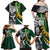 Custom New Zealand and South Africa Rugby Family Matching Off Shoulder Maxi Dress and Hawaiian Shirt Silver Fern Protea Pattern World Cup 2023 - Wonder Print Shop