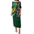 Custom New Zealand and South Africa Rugby Family Matching Puletasi Dress and Hawaiian Shirt Silver Fern Protea Pattern World Cup 2023 - Wonder Print Shop