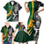 Custom New Zealand and South Africa Rugby Family Matching Short Sleeve Bodycon Dress and Hawaiian Shirt Silver Fern Protea Pattern World Cup 2023 - Wonder Print Shop