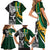 Custom New Zealand and South Africa Rugby Family Matching Short Sleeve Bodycon Dress and Hawaiian Shirt Silver Fern Protea Pattern World Cup 2023 - Wonder Print Shop