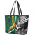 Custom New Zealand and South Africa Rugby Leather Tote Bag Silver Fern Protea Pattern World Cup 2023 - Wonder Print Shop