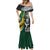 Custom New Zealand and South Africa Rugby Mermaid Dress Silver Fern Protea Pattern World Cup 2023 - Wonder Print Shop