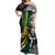 Custom New Zealand and South Africa Rugby Off Shoulder Maxi Dress Silver Fern Protea Pattern World Cup 2023 - Wonder Print Shop