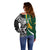 Custom New Zealand and South Africa Rugby Off Shoulder Sweater Silver Fern Protea Pattern World Cup 2023 - Wonder Print Shop