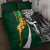 Custom New Zealand and South Africa Rugby Quilt Bed Set Silver Fern Protea Pattern World Cup 2023 - Wonder Print Shop