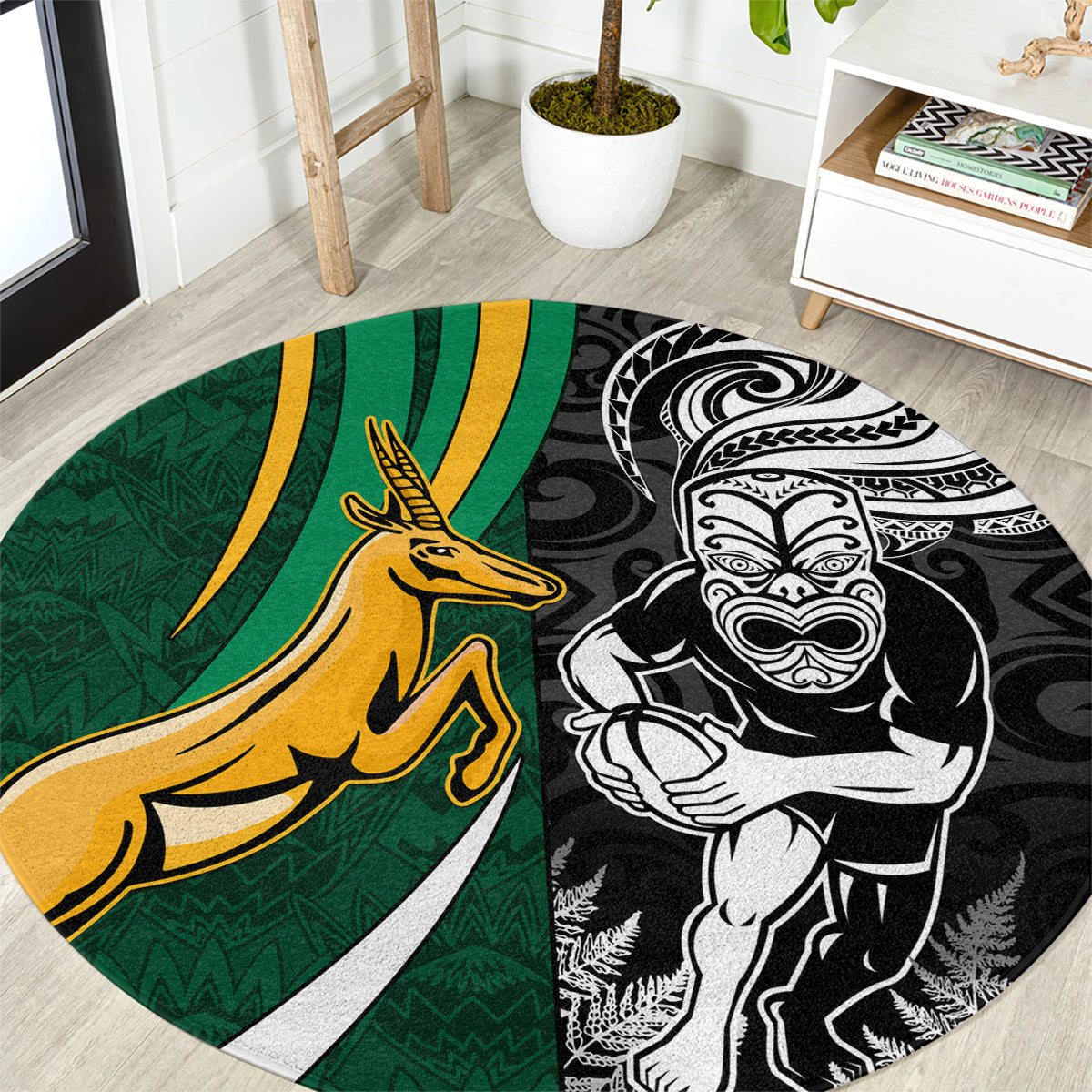 custom-new-zealand-and-south-africa-rugby-round-carpet-silver-fern-protea-pattern-world-cup-2023