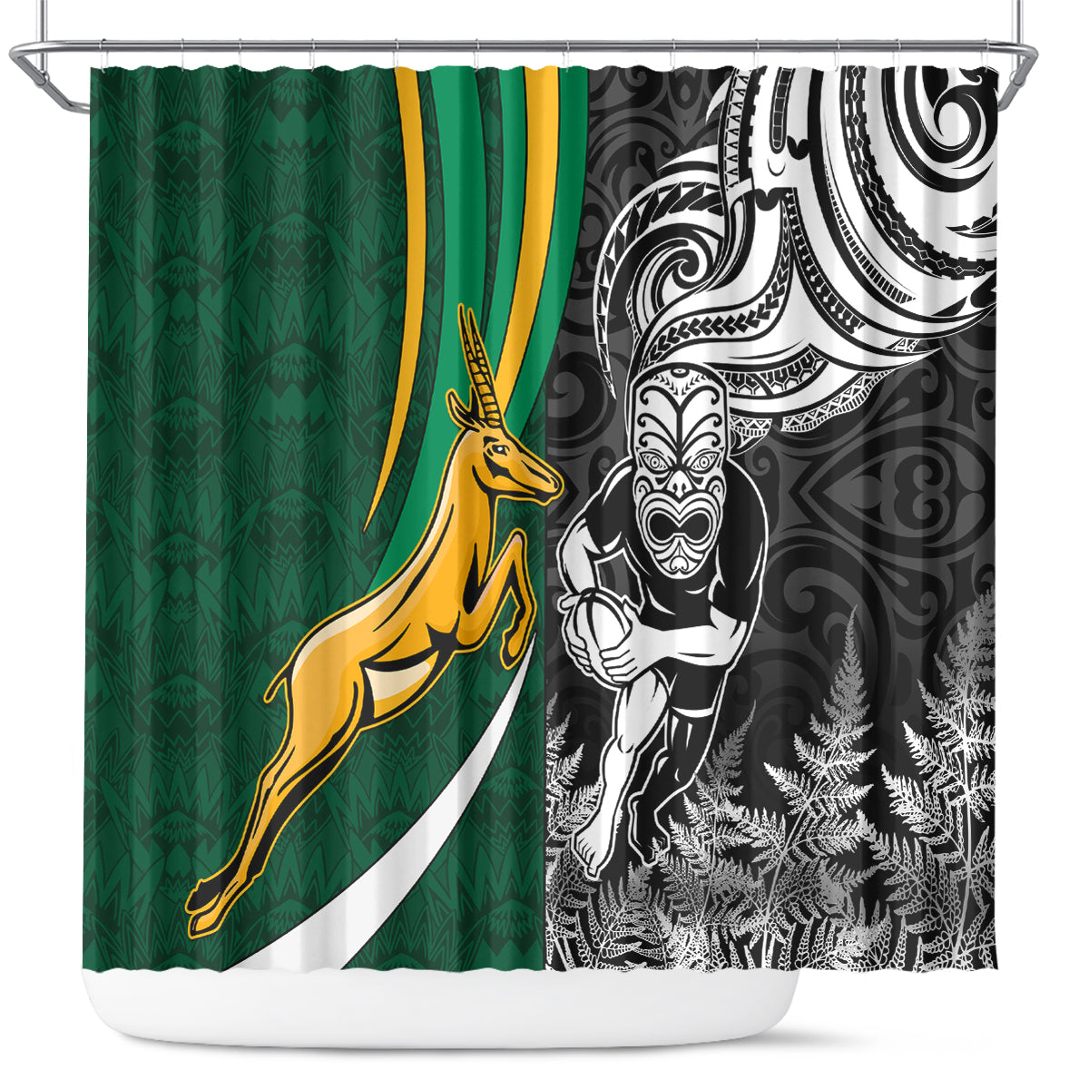 custom-new-zealand-and-south-africa-rugby-shower-curtain-silver-fern-protea-pattern-world-cup-2023