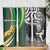 New Zealand and South Africa Rugby Skinny Tumbler Silver Fern Protea Pattern