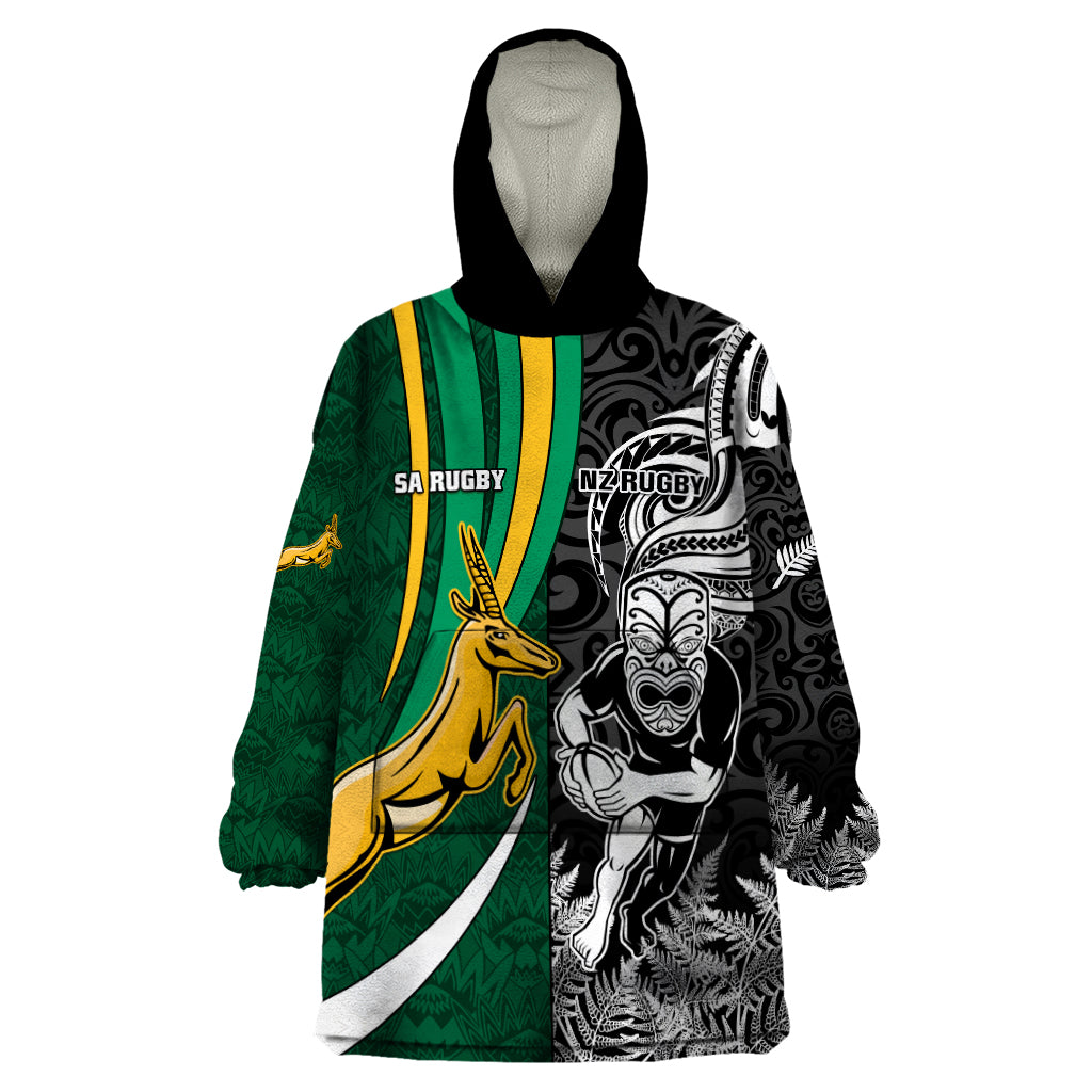 custom-new-zealand-and-south-africa-rugby-wearable-blanket-hoodie-silver-fern-protea-pattern-world-cup-2023