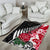 Custom New Zealand and England Rugby Area Rug Silver Fern With Red Rose World Cup 2023 - Wonder Print Shop