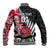 Custom New Zealand and England Rugby Baseball Jacket Silver Fern With Red Rose World Cup 2023 - Wonder Print Shop