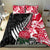 Custom New Zealand and England Rugby Bedding Set Silver Fern With Red Rose World Cup 2023 - Wonder Print Shop