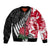 Custom New Zealand and England Rugby Bomber Jacket Silver Fern With Red Rose World Cup 2023 - Wonder Print Shop