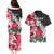 Custom New Zealand and England Rugby Couples Matching Puletasi Dress and Hawaiian Shirt Silver Fern With Red Rose World Cup 2023 - Wonder Print Shop