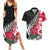 Custom New Zealand and England Rugby Couples Matching Summer Maxi Dress and Hawaiian Shirt Silver Fern With Red Rose World Cup 2023 - Wonder Print Shop