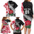 Custom New Zealand and England Rugby Family Matching Long Sleeve Bodycon Dress and Hawaiian Shirt Silver Fern With Red Rose World Cup 2023 - Wonder Print Shop