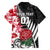 Custom New Zealand and England Rugby Family Matching Long Sleeve Bodycon Dress and Hawaiian Shirt Silver Fern With Red Rose World Cup 2023 - Wonder Print Shop