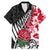 Custom New Zealand and England Rugby Family Matching Mermaid Dress and Hawaiian Shirt Silver Fern With Red Rose World Cup 2023 - Wonder Print Shop