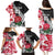 Custom New Zealand and England Rugby Family Matching Puletasi Dress and Hawaiian Shirt Silver Fern With Red Rose World Cup 2023 - Wonder Print Shop