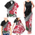 Custom New Zealand and England Rugby Family Matching Tank Maxi Dress and Hawaiian Shirt Silver Fern With Red Rose World Cup 2023 - Wonder Print Shop