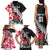 Custom New Zealand and England Rugby Family Matching Tank Maxi Dress and Hawaiian Shirt Silver Fern With Red Rose World Cup 2023 - Wonder Print Shop