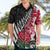 Custom New Zealand and England Rugby Hawaiian Shirt Silver Fern With Red Rose World Cup 2023 - Wonder Print Shop