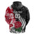 Custom New Zealand and England Rugby Hoodie Silver Fern With Red Rose World Cup 2023 - Wonder Print Shop