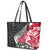 Custom New Zealand and England Rugby Leather Tote Bag Silver Fern With Red Rose World Cup 2023 - Wonder Print Shop