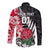 Custom New Zealand and England Rugby Long Sleeve Button Shirt Silver Fern With Red Rose World Cup 2023 - Wonder Print Shop