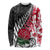 Custom New Zealand and England Rugby Long Sleeve Shirt Silver Fern With Red Rose World Cup 2023 - Wonder Print Shop