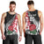 Custom New Zealand and England Rugby Men Tank Top Silver Fern With Red Rose World Cup 2023 - Wonder Print Shop