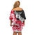 Custom New Zealand and England Rugby Off Shoulder Short Dress Silver Fern With Red Rose World Cup 2023 - Wonder Print Shop