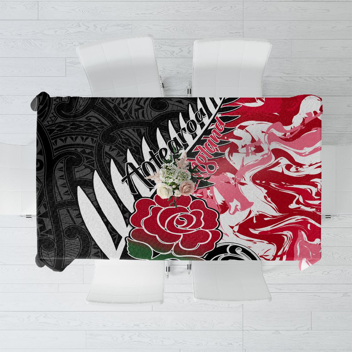 custom-new-zealand-and-england-rugby-tablecloth-silver-fern-with-red-rose-world-cup-2023