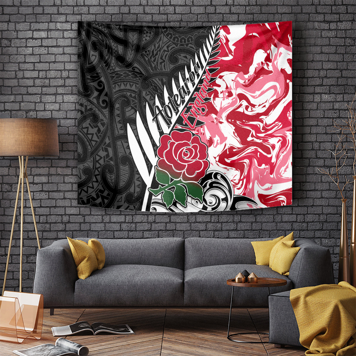 custom-new-zealand-and-england-rugby-tapestry-silver-fern-with-red-rose-world-cup-2023