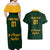 Custom South Africa Rugby Couples Matching Off Shoulder Maxi Dress and Hawaiian Shirt Stronger Together Stronger Forever Bokke World Cup 2023 - Wonder Print Shop