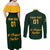 Custom South Africa Rugby Couples Matching Off Shoulder Maxi Dress and Long Sleeve Button Shirt Stronger Together Stronger Forever Bokke World Cup 2023 - Wonder Print Shop