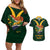 Custom South Africa Rugby Couples Matching Off Shoulder Short Dress and Hawaiian Shirt Stronger Together Stronger Forever Bokke World Cup 2023 - Wonder Print Shop