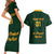 Custom South Africa Rugby Couples Matching Short Sleeve Bodycon Dress and Hawaiian Shirt Stronger Together Stronger Forever Bokke World Cup 2023 - Wonder Print Shop