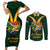 Custom South Africa Rugby Couples Matching Short Sleeve Bodycon Dress and Long Sleeve Button Shirt Stronger Together Stronger Forever Bokke World Cup 2023 - Wonder Print Shop