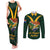 Custom South Africa Rugby Couples Matching Tank Maxi Dress and Long Sleeve Button Shirt Stronger Together Stronger Forever Bokke World Cup 2023 - Wonder Print Shop