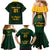 Custom South Africa Rugby Family Matching Mermaid Dress and Hawaiian Shirt Stronger Together Stronger Forever Bokke World Cup 2023 - Wonder Print Shop