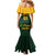 Custom South Africa Rugby Family Matching Mermaid Dress and Hawaiian Shirt Stronger Together Stronger Forever Bokke World Cup 2023 - Wonder Print Shop