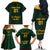 Custom South Africa Rugby Family Matching Off Shoulder Long Sleeve Dress and Hawaiian Shirt Stronger Together Stronger Forever Bokke World Cup 2023 - Wonder Print Shop