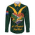 Custom South Africa Rugby Family Matching Off Shoulder Long Sleeve Dress and Hawaiian Shirt Stronger Together Stronger Forever Bokke World Cup 2023 - Wonder Print Shop