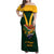 Custom South Africa Rugby Family Matching Off Shoulder Maxi Dress and Hawaiian Shirt Stronger Together Stronger Forever Bokke World Cup 2023 - Wonder Print Shop