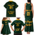 Custom South Africa Rugby Family Matching Tank Maxi Dress and Hawaiian Shirt Stronger Together Stronger Forever Bokke World Cup 2023 - Wonder Print Shop