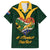 Custom South Africa Rugby Hawaiian Shirt Stronger Together Stronger Forever Bokke World Cup 2023 - Wonder Print Shop