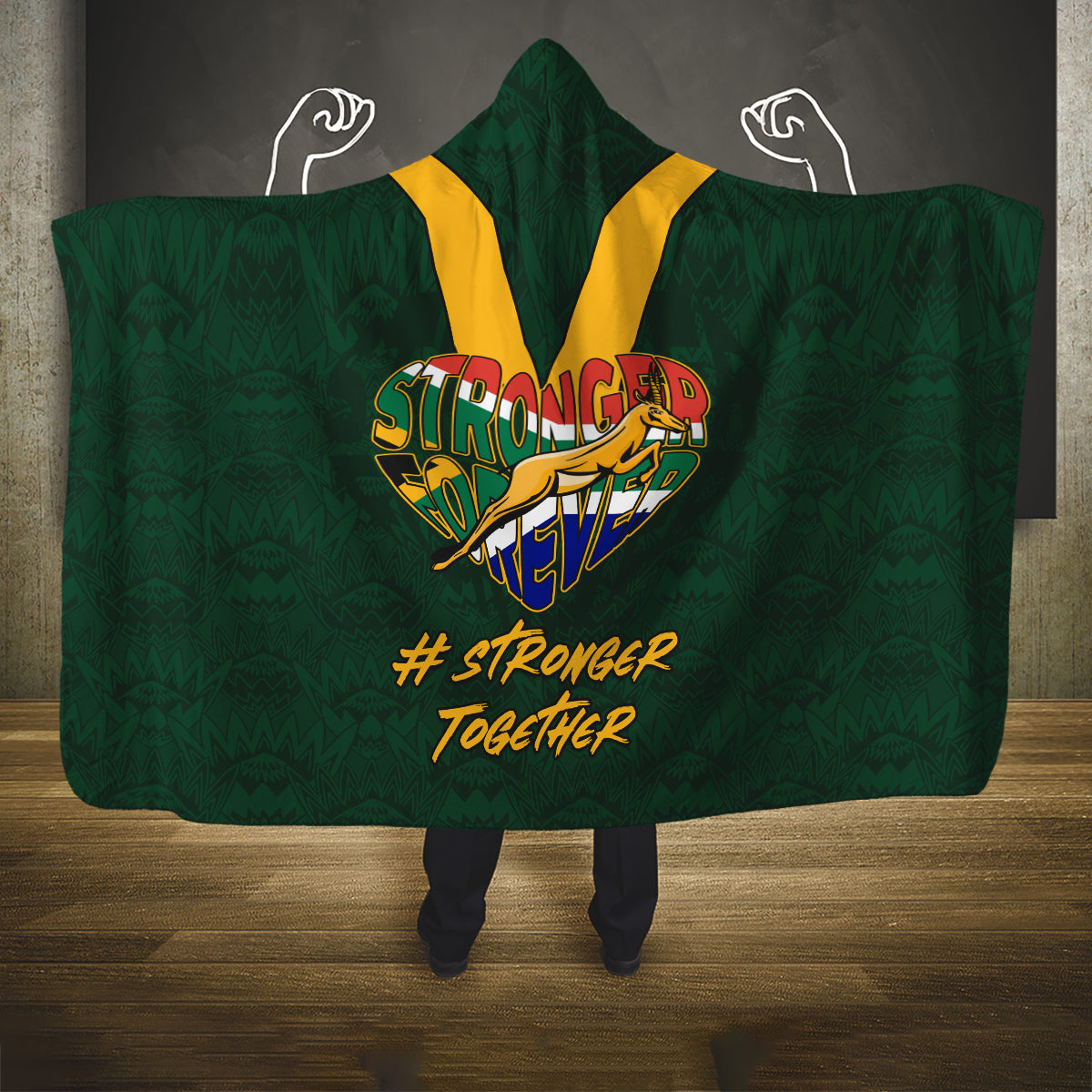 custom-south-africa-rugby-hooded-blanket-stronger-together-stronger-forever-bokke-world-cup-2023