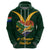 Custom South Africa Rugby Hoodie Stronger Together Stronger Forever Bokke World Cup 2023 - Wonder Print Shop